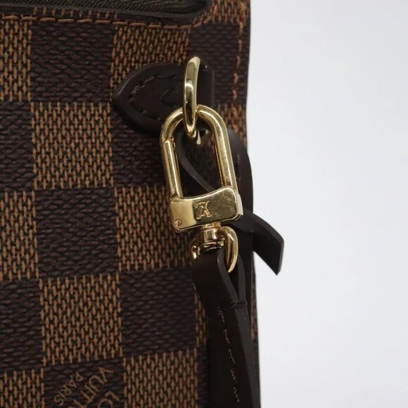 LOUIS VUITTON Damier Ebene Neverfull MM Pouch Accessory Pouch LV - Picture 8 of 16
